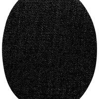 Zephir Aufbügelflecken 25x8,5 cm VENO schwarz