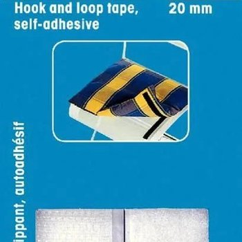 Haftverschlussband selbstkl. 20 mm weiß 1,2m