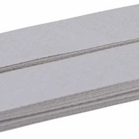 Baumwoll-Schrägband gefalzt 40/20 (5m Coupon) grau