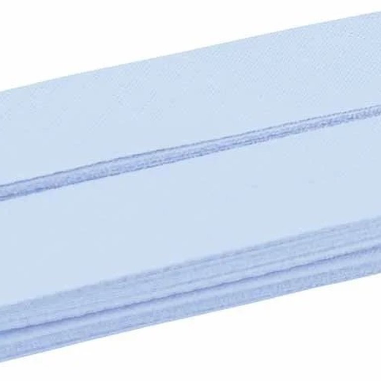 Baumwoll-Schrägband gefalzt 40/20 (5m Coupon) hellblau