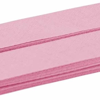 Baumwoll-Schrägband gefalzt 40/20 (5m Coupon) rosa
