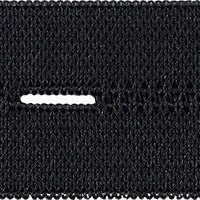 Knopfloch Elastic SB 20mm schwarz 1m
