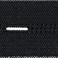Knopflochband Elastic 25mm Meterware schwarz