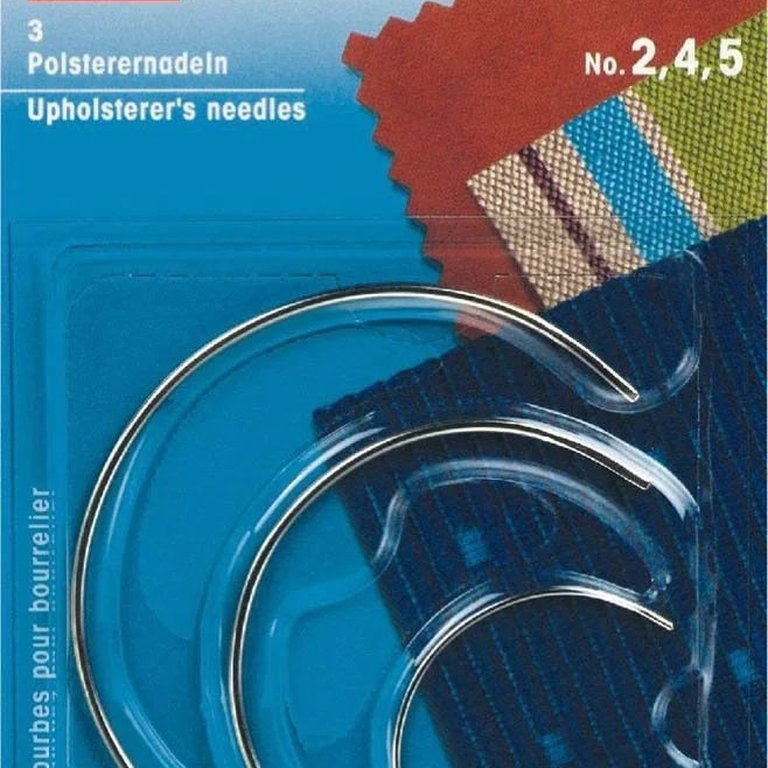 Polsterernadeln gebogen ST 2,4,5 silberfarbig