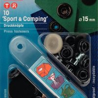 NF-Druckknöpfe Sport & Camping MS 15 mm silberfarbig 100 Stück