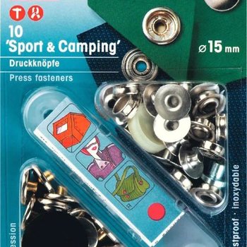 NF-Druckknöpfe Sport & Camping MS 15 mm silberfarbig