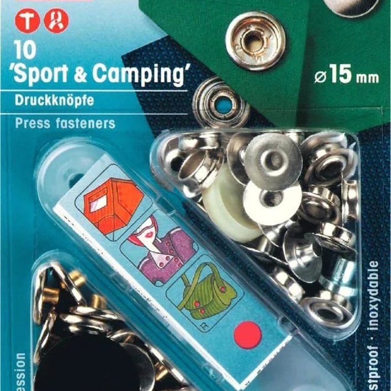NF-Druckknöpfe Sport & Camping MS 15 mm silberfarbig