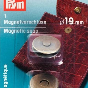 Magnet-Verschluß 19 mm altmessing