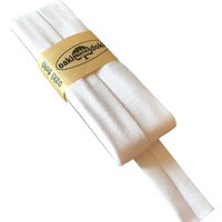 Jersey-Schrägband gef.40/20mm 3m Coupon cream