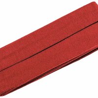 Jersey-Schrägband gef.40/20mm 3m Coupon rot
