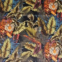 Polsterstoff Samt-Digitaldruck Bengal Tiger Safari