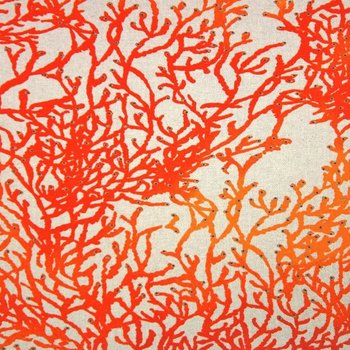 Dekostoff Panama Korallenriff Orange