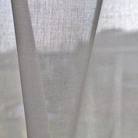 Gardinenstoff Voile Halbtransparent Lucent Grau
