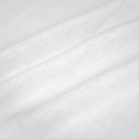 Gardinenstoff Leinenoptik halbtransparent Gardone Weiß
