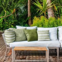 Outdoorstoff Recycling Jacquard Siracusa Greige