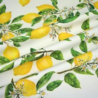 Dekostoff Panama Lemons Ecru