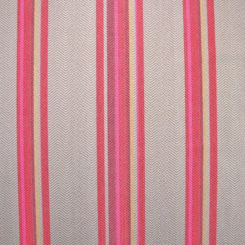 Polsterstoff Jacquard Streifen Indus Pink