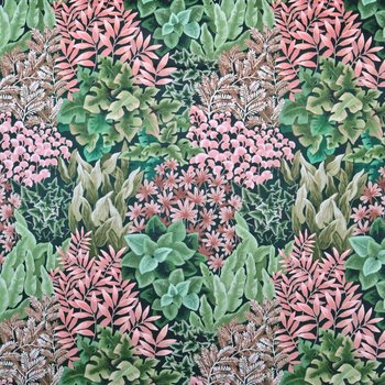 Polsterstoff Samt-Digitaldruck Garden Wall Coral