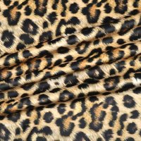 Polsterstoff Samt-Digitaldruck Leopard Goldbraun