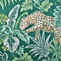 Polsterstoff Samt-Digitaldruck Leopard Rainforest