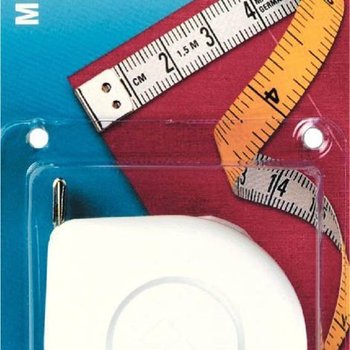 Rollmaßband Mini 150 cm / cm gelb/weiß