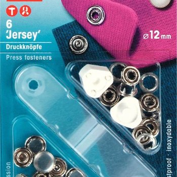 NF-Druckknöpfe Jersey MS Perlkappe 12 mm perlmuttfarbig