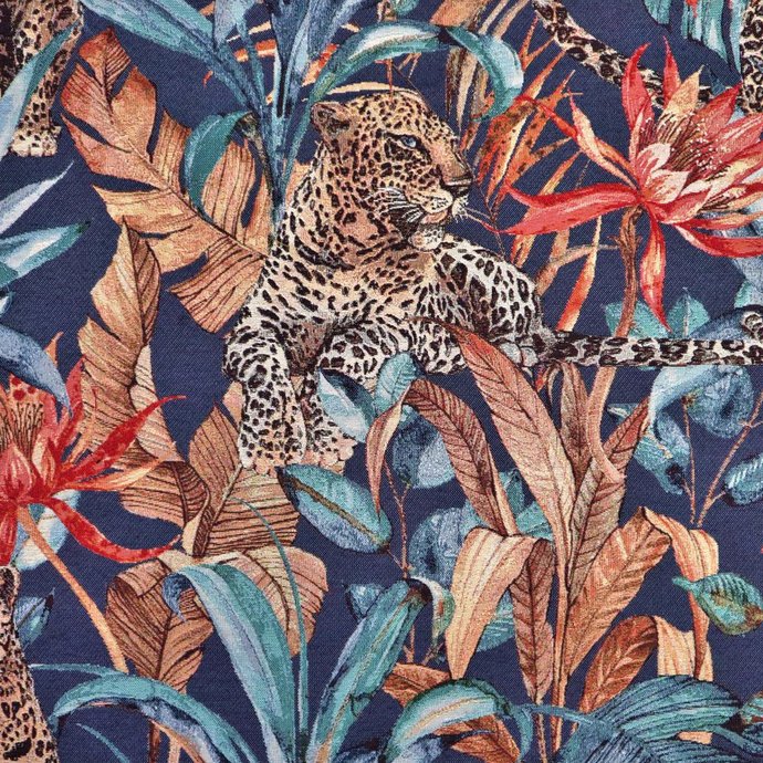 Polsterstoff Gobelin Leopard Fantasy Jungle