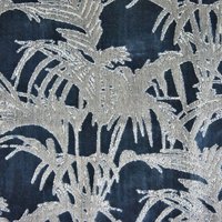 Polsterstoff Samt Jacquard Tropicale Midnight